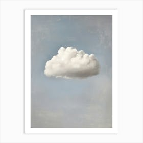 Cloud Wall Art Painting Light Blue Sky Print Art Print