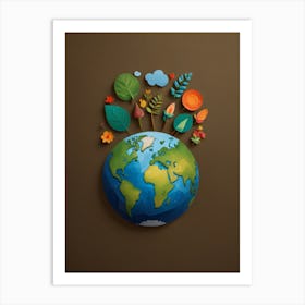 Happy earth day Art Print