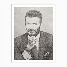 David Beckham 1 Art Print