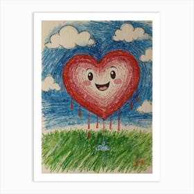 Heart Balloon 17 Art Print