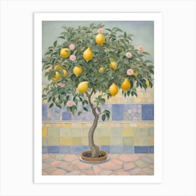 Mediterranean Lemon Tree Art Print