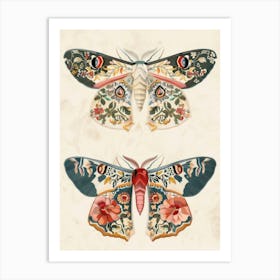 Butterfly Symphony William Morris Style 5 Art Print
