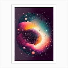 Galaxy Cluster Vintage Sketch Space Art Print