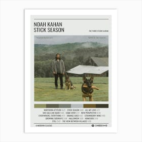 Mytop Stick Seaon Noah Kahan Poster Canvas Decor Art Print