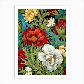 Floral Wallpaper 34 Art Print