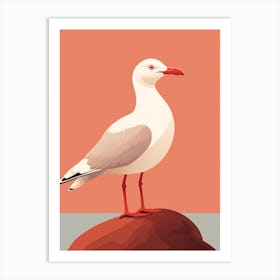 Minimalist Seagull 1 Illustration Art Print