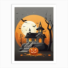 Halloween House 4 Art Print