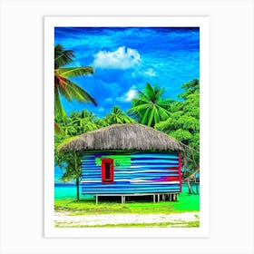 Gizo Solomon Islands Pop Art Photography Tropical Destination Art Print