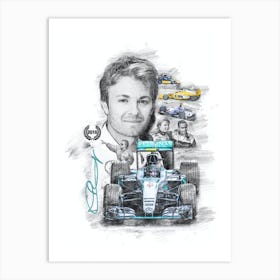 Nico Rosberg Art Print