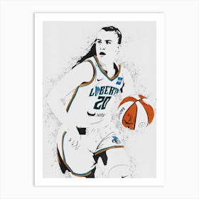 Sabrina Ionescu Art Print