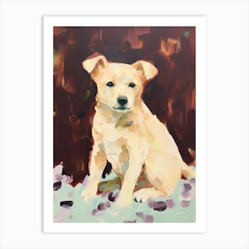 A Shiba Inu Dog Painting, Impressionist 2 Art Print