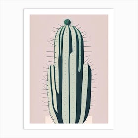 Queen Of The Night Cactus Simplicity Art Print
