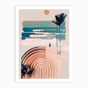 - Abstract Minimal Boho Beach 2 Art Print