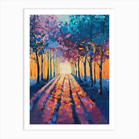 Sunset Road 2 Art Print