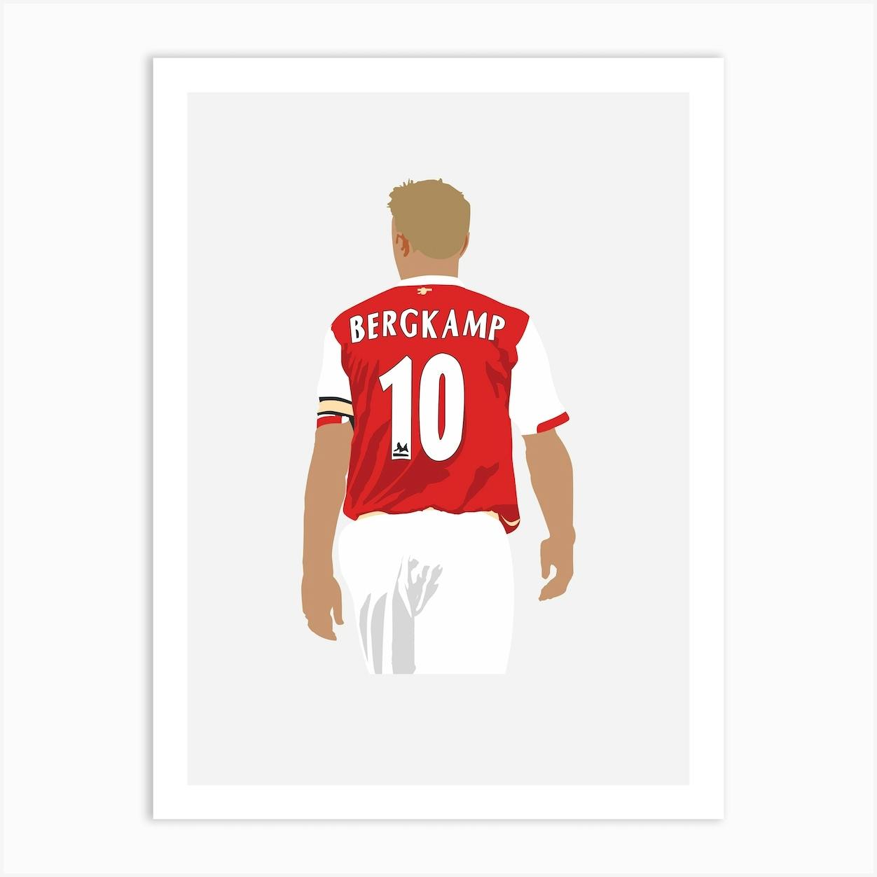 makeuseof Arsenal Legends Dennis bergkamp and Thierry Henry Poster Art for  Living Room in Canvas Print