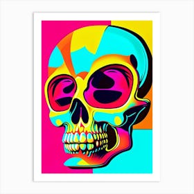 Skull With Pop Art Influences 2 Pop Art Art Print
