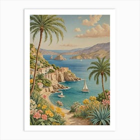 Mediterranean Seascape Art Print