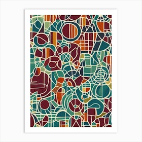 Abstract Pattern Vector Art Print