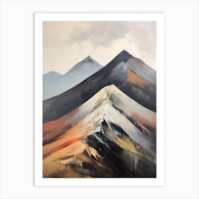 Stob Ban Grey Corries Scotland Mountain Painting Art Print