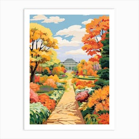 Longwood Gardens, Usa In Autumn Fall Illustration 0 Art Print