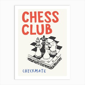 Chess Club Art Print