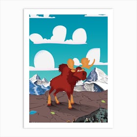 Moose Art Print