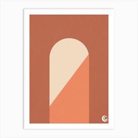 Orange (Portal) Art Print