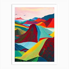 Zhangye National Park 1 China Abstract Colourful Art Print