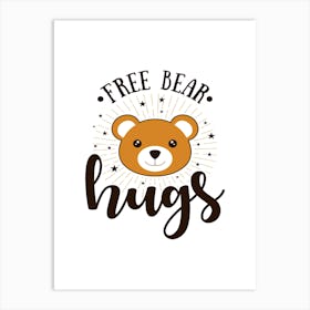 Bear Hugs Art Print