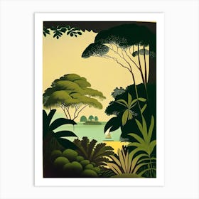 Andaman And Nicobar Islands India Rousseau Inspired Tropical Destination Art Print