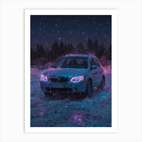 Car In The Snow 2 Art Print