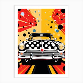 Classic Car Polka Dot 2 Art Print