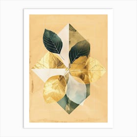 Abstract Leaves Canvas Print 3 Art Print