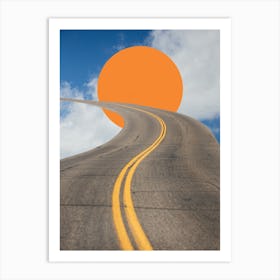 Sun Road Art Print