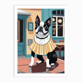 Boston Terrier-Reimagined 67 Art Print