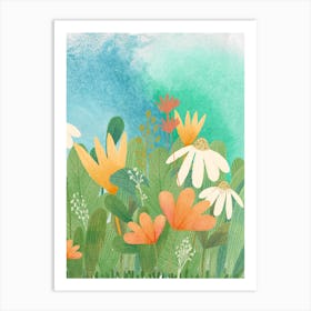 Watercolor Flowers 34 Art Print