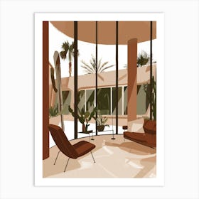 Cactus Living Room Art Print