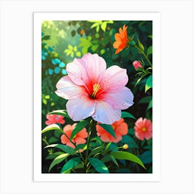 Hibiscus Flower Art Print