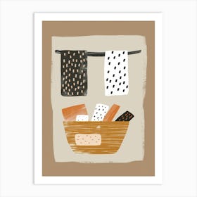 Basket Of Bread 4 Art Print