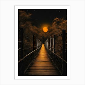 Bridge To The Moon 6 Art Print