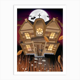 Haunted House Art Print