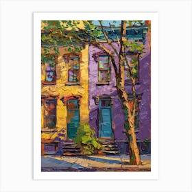 Brooklyn Houses Art Print