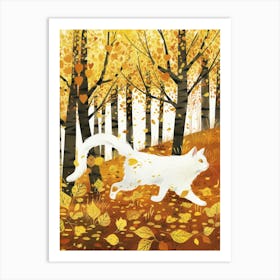 Cat In The Forest 2 Art Print