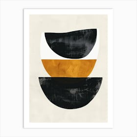 Eclipsed Edges Bauhaus Minimalist 1 Poster