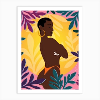 Solar Powered Brown Art Print