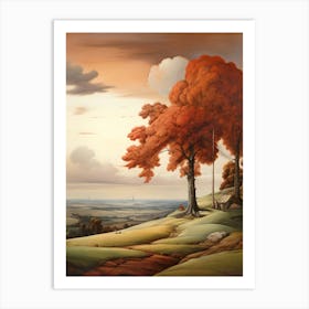 Landscape With Trees Art Print