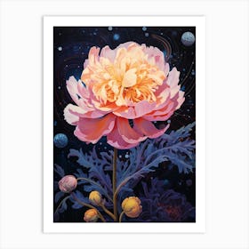 Surreal Florals Peony 2 Flower Painting Art Print
