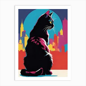 Cat In The City Art Print