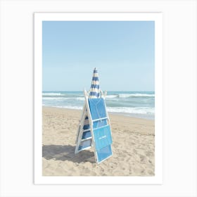 Beach Umbrella "Marinella Di Selinunte" Sicily Italy Travel Photography Art Print