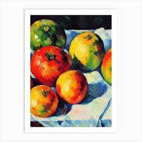 Jicama 2 Cezanne Style vegetable Art Print